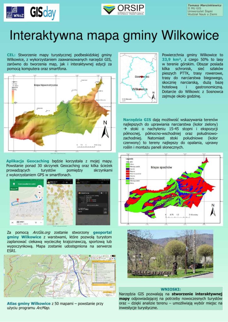 Tomasz MARCINKIEWICZ Interaktywna mapa gminy Wilkowice