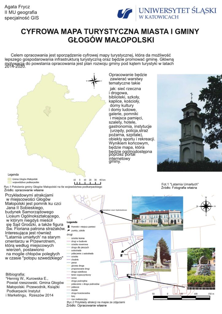Agata FRYCZ Cyfrowa mapa turystyczna miasta i gminy Głogów Małopolski