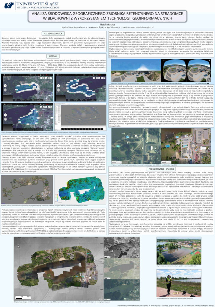 Natalia ŁATACZ Analiza środowiska geograficznego zbiornika retencyjnego na Stradomce w Blachowni z wykorzystaniem technologii geoinformacyjnych