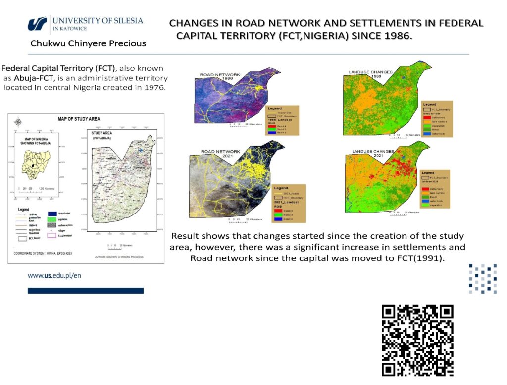 Chukwu Chineyere PRECIOUS Changes in road network and settlements in Federal Capital Territory (FCT, Nigeria) since 1986